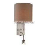 Cloth Shade Wall Lamp With LED Reading for Bedroom Room and Hotel thumbnail-2