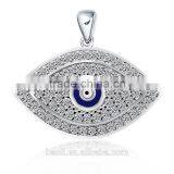 Fine Jewelry Wholesale China Manufacturer 925 Sterling Evil Eye Pendant thumbnail-1