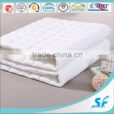 cotton material and quilted microfiber filling thin mattress pad topper