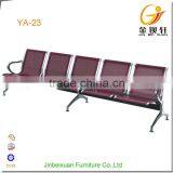 Stainless Steel Bule Color Public Salon Waiting Area Chairs thumbnail-5