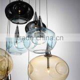 Hot Selling Vintage Pendant Lamps Modern Hand Blown Glass Pendant Lights Different Color Chandelier Lighting thumbnail-4