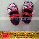 Factory wholesale cotton fabrc baby shoes