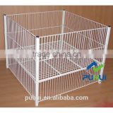 factory white metal wire bulk bin with good price