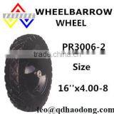 4.00-8 Steel Rim Wheelbarrow Wheels PR3006-2 thumbnail-1
