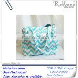 Fashion Cheap Durable Canvas Chevron Wholesale Diaper Bags