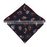 Custom Linen Hunter Paisley Pocket Square thumbnail-3