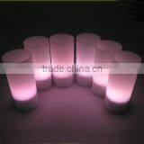Rechargeable Remote Control Set of 6 LED Plastic Tealights Candles thumbnail-2
