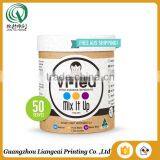 OEM Matt Lamination Printed Kraft Paper Tea Packaging Round Storage Box thumbnail-2