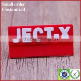 Wholesale private women clothing red pvc label with your own logo