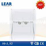 V6-3 2 Gang tv Socket