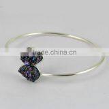 Lavender Secret !! Druzy 925 Sterling Silver Bracelet, Beautiful Silver Jewellery, Fresh Silver Jewellery thumbnail-3