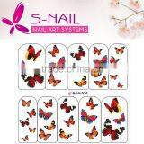 NAIL ART TATTOOS STICKER WATER DECAL /buttferfly Water Transfer Nail Stickers of Flowers thumbnail-1