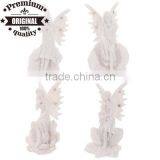 Polyresin White Flower Fairy Sitting on the Head of Flower thumbnail-1