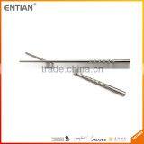 Eco-friendly Hollow Round Stainless Steel Portable Chopsticks thumbnail-4