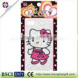 Hellokitty Shape Crystal Strass Cell Phone Sticker thumbnail-1
