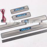 LED Door Sill Scuff Plate ABS Chrome 4 Pcs Body Kit For F-oc us 2012 Accessories thumbnail-3