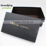 Luxury Clothing Packaging Box Shoes Packaging Black Paper Box thumbnail-2