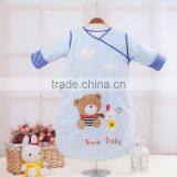Children's 100% Cotton Baby Long Sleeve Sleeping Bag Detachable Sleeve and Detachable Cotton Fillings Quilt for Four Seasons thumbnail-3