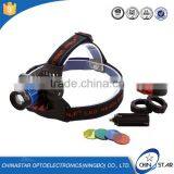 4 Colors 1300 Lumen High Power Zoom Rechargeable LED Headlamp