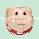 Cute Pig Gift For Friends Enamel Mug thumbnail-1