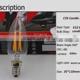 6W LED Filament Bulb, 120V Dimmable Led Filament Light