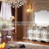 Luxury Bathroom Cabinet With Waterproof Countertop in White Bathroom FurnitureWTS806