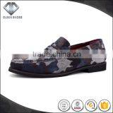 In Style 2016 Italy Show Camo Suede Moccasin Mens Leather Shoes thumbnail-1