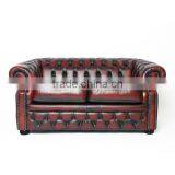 Oxblood Red Chesterfield Sofa thumbnail-1