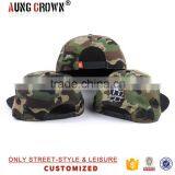 Flat Brim 6 Panel Camo Hat and Cap thumbnail-6
