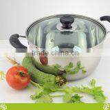 Fashion Double Bottom Stainless Steel Soup Pot,healthy Double Wall Vacuum Soup Pot,factory Stockpot Soup Pot&milk Pot With Cover thumbnail-3