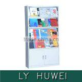 Library double-sided steel book shelf HwS-02 with good price
