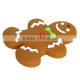 New Design Cute Silicone Gingerbread Man Teether thumbnail-3