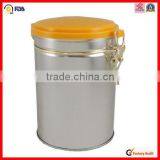 Round Custom Print Airtight Tin Box for Coffee thumbnail-3