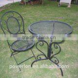 Shabby Antique Black Antirust Metal Outdoor Table Coffee Table thumbnail-3