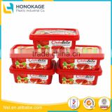 150g Butter Cup in PP Plastic Container Box with Custom Design,In Mold labelling Cheese Pot