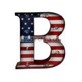 Wholesale Decorative Metal Lighted LED Wall Art Letter B thumbnail-2