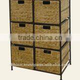 Sea-grass Cabinets/ Vertical 6 Drawer Cabinet thumbnail-1