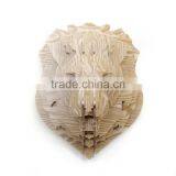 Creative Home Decorations Wooden Lion Head Lovely Animal Head Hanging Ornament Crafts 3D Wood Animal Head High Quality thumbnail-5