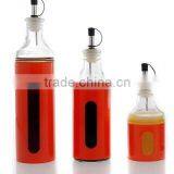 2016 Unique More Style Red Plastic Coating Glass Olive Oil Dispenser thumbnail-1