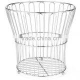 Muti-function Hotel Waste Basket, Metal With Chrome Plate thumbnail-3