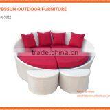 Rattan Outdoor Furniture Garden Patio Folding Double Sunbed thumbnail-2