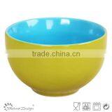 Light Color Ceramic Two Tone Soup Bowl thumbnail-3