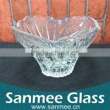 Flower Shape Glass Bowl Crystal Glass Sugar Bowl Candy Bowl thumbnail-1