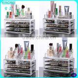 Acrylic Clear Makeup Organiser Cosmetic Storage 4 Drawers Jewellery Box thumbnail-6