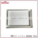 Wholesale Cheap Environmeantal Solid Color White Hotel Restaurant Airline Melamine Tray, Serving Tray Plastic thumbnail-1