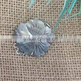 3 Rows 32 mm 925 Sterling Silver Necklace Jewellery Findings thumbnail-2