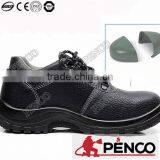 Engineering Working Safe Wearing Steel Toe Cow Leather Fire Proof Black Safety Shoes thumbnail-1