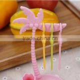 Factory Best Price ABS Colorful Disposable Top Quality Animal Mokey Shape Plastic Fruit Fork thumbnail-4