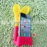 2013 New Design Silicone Football Speaker for i Phone Silicone Mobile Phone Holder Horn Stand thumbnail-1