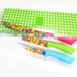 Colorful PP handle non-stick kitchen knives 3pcs knife set royal kitchen set